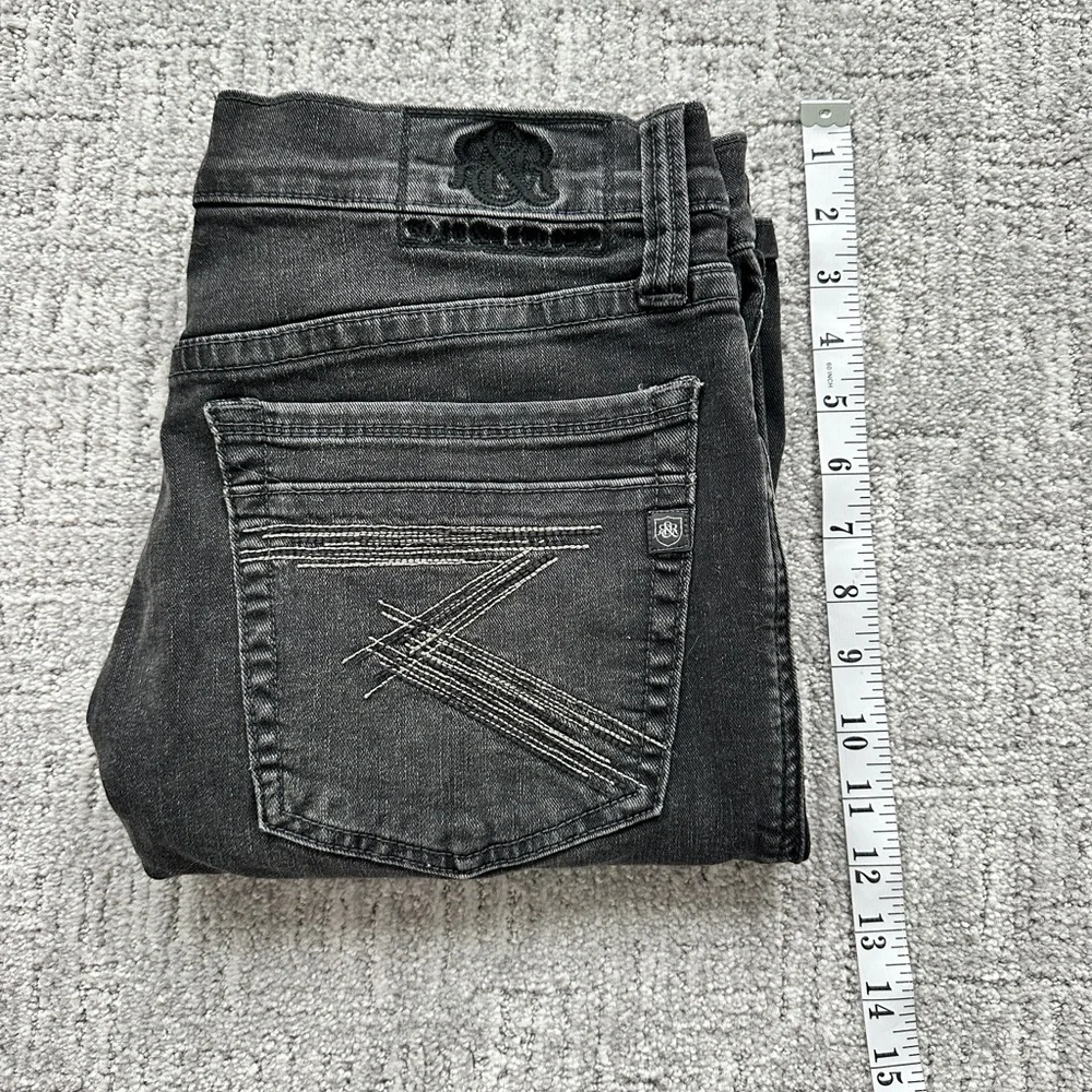 Rock & Republic Men's Black Relaxed Denim Shorts - Picture 10 of 12